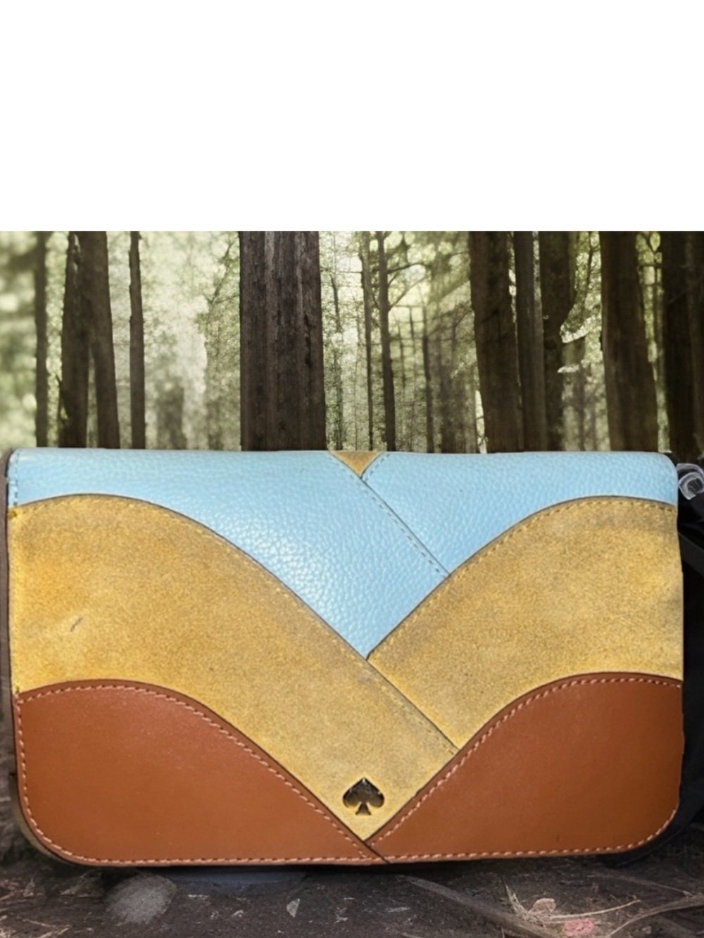 Kate Spade leather patchwork wallet
